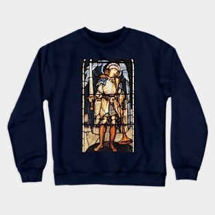 Saint Michael by Sir Edward Coley Burne-Jones Crewneck Sweatshirt